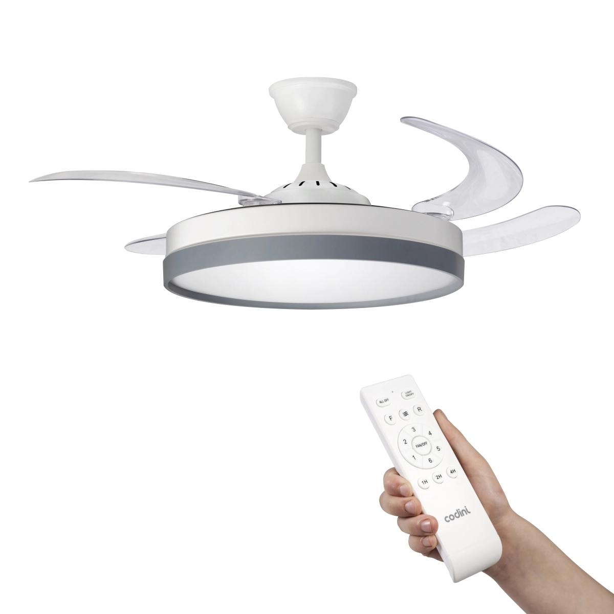 VI42B -  VENT. TECHO BLANCO C/ CONTROL REMOTO